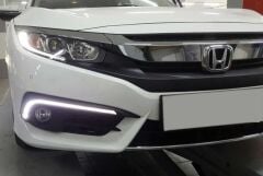Honda Civic Fc5 Uyumlu Yedek Parça 2016-2020 Makyajsız Kasa Ön Sis Ledi Tek Çizgi