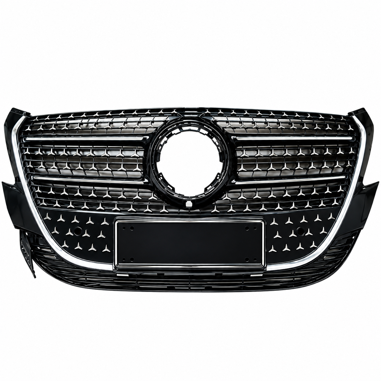 Mercedes Vito Yeni Kasa Diamond Panjur Siyah Krom Ön Panjur