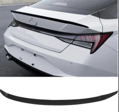 Hyundai Elantra 2021+ Uyumlu Yedek Parça Spoiler- Piano Black (Parlak SIiyah)