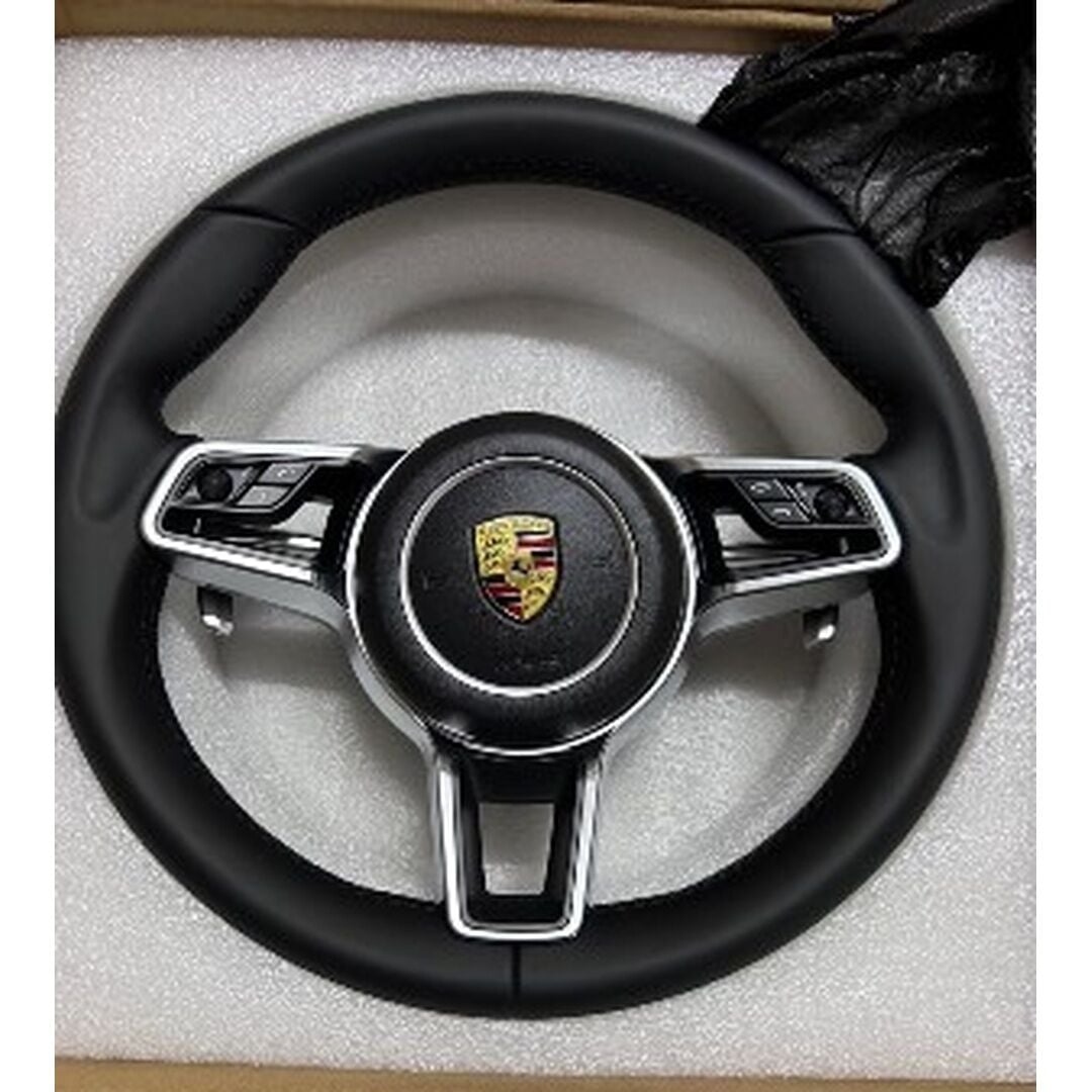 Porsche Uyumlu Sportif Çok Fonksiyonlu Direksiyon Simidi Siyah