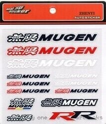 Honda Uyumlu Yedek Parça Mugen RR Sticker 13 Adet