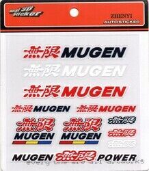 Honda Uyumlu Mugen Sticker 11 Adet