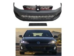 Volkswagen Golf 7,5 2017-2020 Uyumlu Gti Ön Tampon Ve Panjur Seti