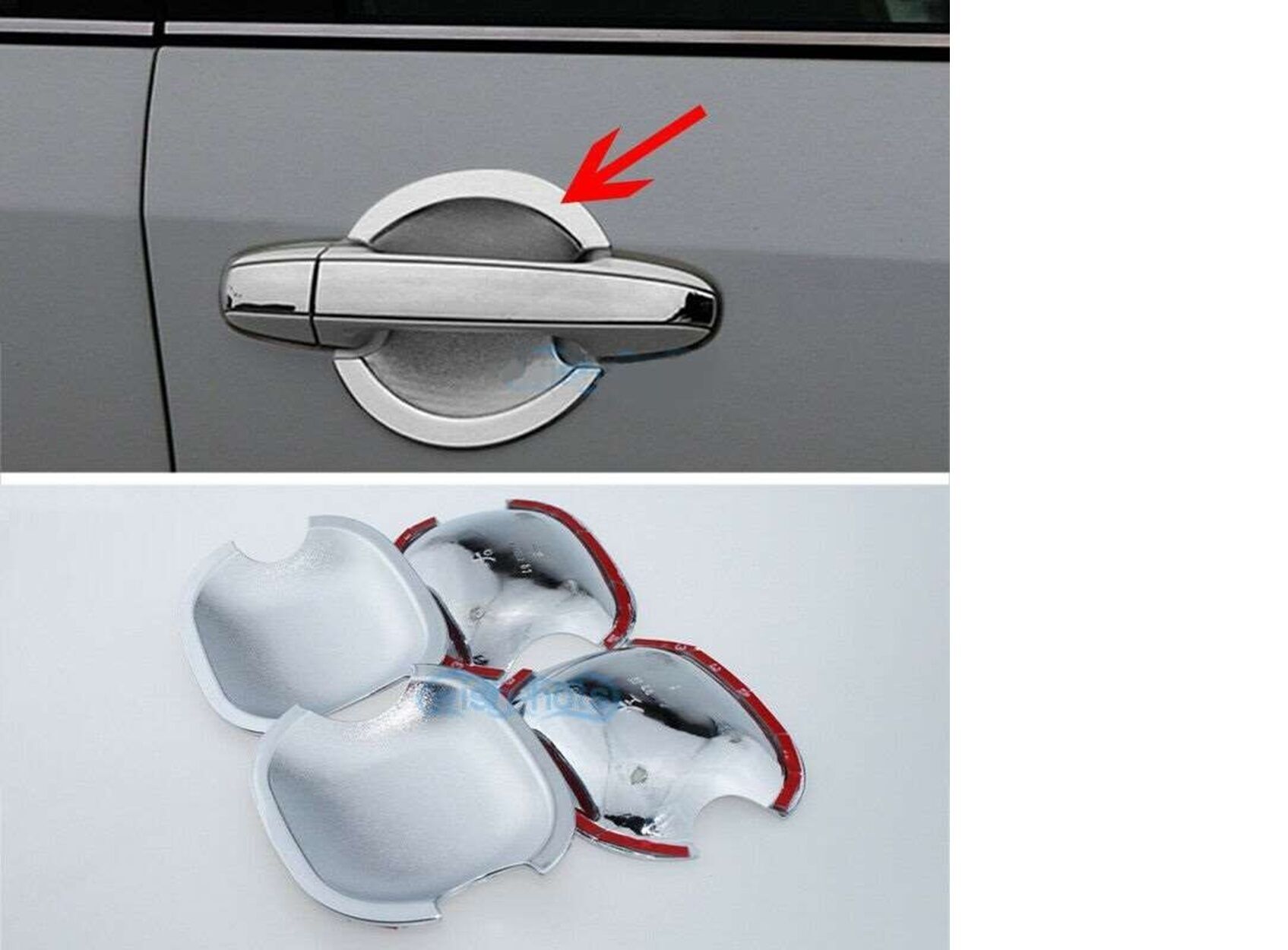 Toyota Hilux Vigo Uyumlu 2005 2015 Dış Kapı Kolu İç Kaplama ABS Krom Parça