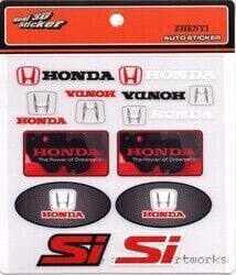 Honda Uyumlu Sticker 12 Adet