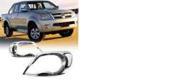 Toyota Hilux Vigo 2005-2011 Uyumlu Ön Far Kaplama ABS Krom Parça