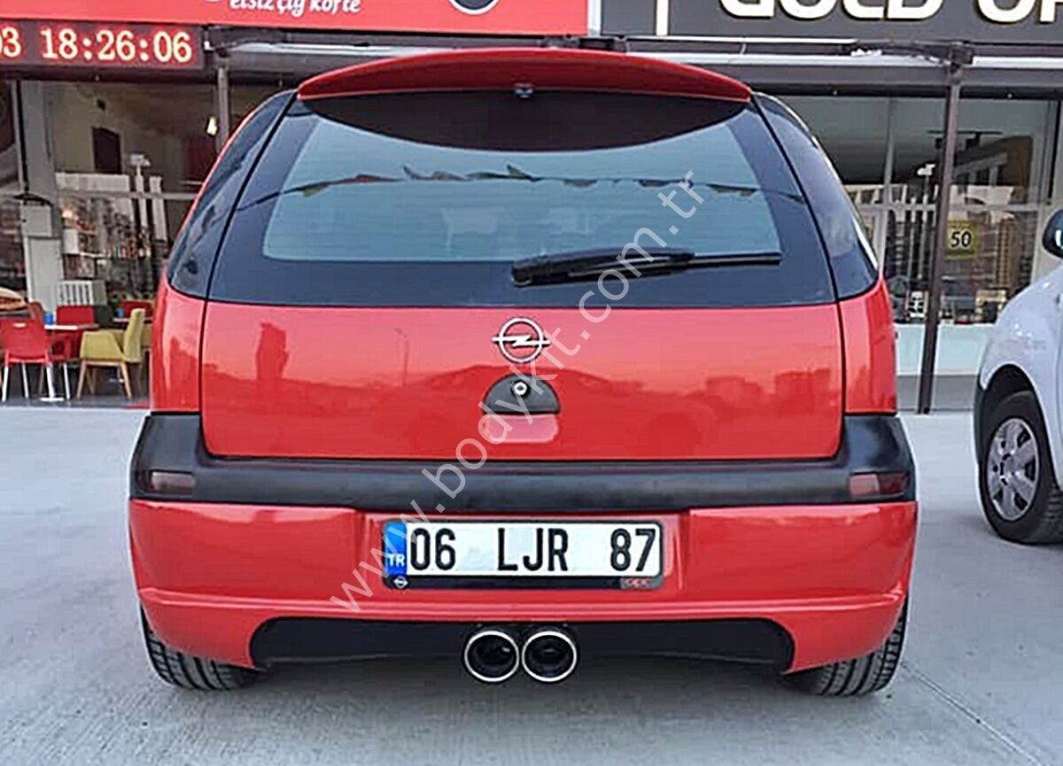 Opel Corsa R32 Uyumlu Yedek Parça Arka Tampon Eki