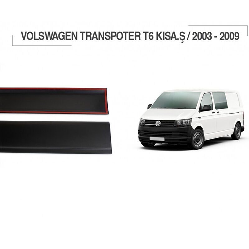 Volkswagen Transporter T6 Uyumlu  Kısa Şasi 2015 - Çamurluk ve Kapı Dodikleri Set 11 Parça Sol Sürgü