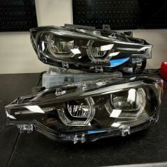 Bmw F30 Bi-Xenon Uyumlu LCI Dizayn Far (Sarı / Beyaz Angel Led)