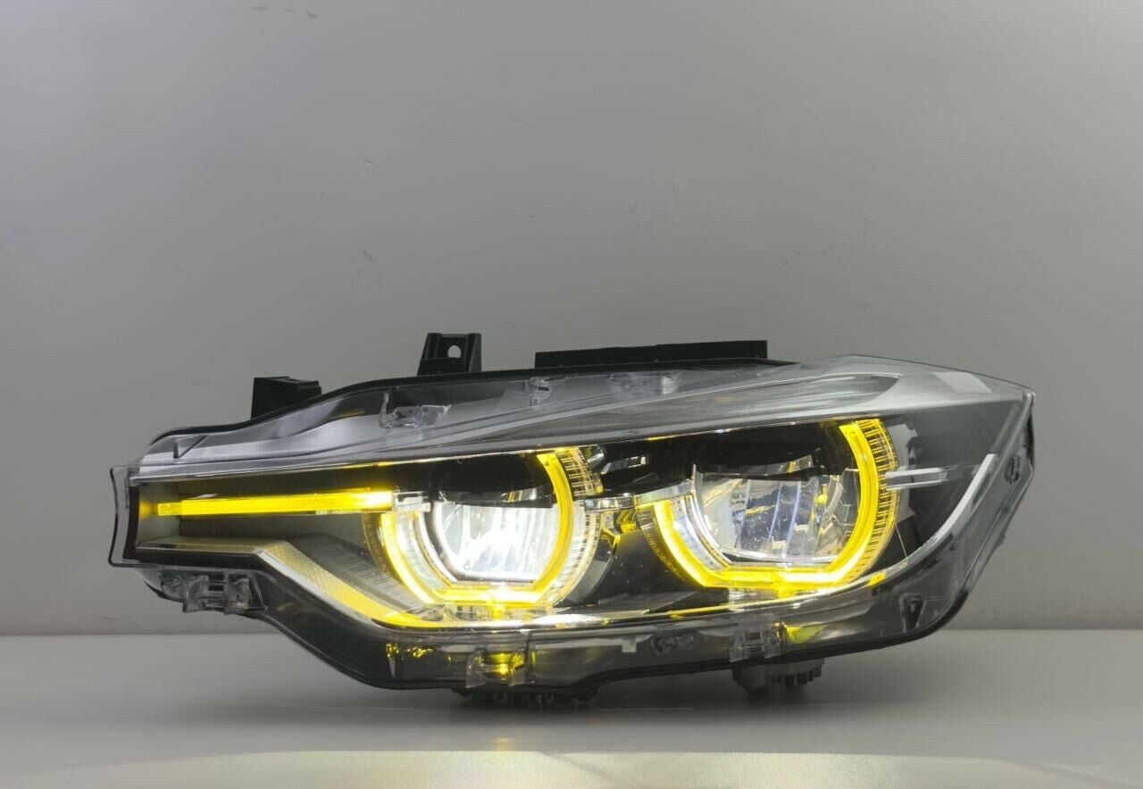 Bmw F30 Bi-Xenon Uyumlu LCI Dizayn Far (Sarı / Beyaz Angel Led)
