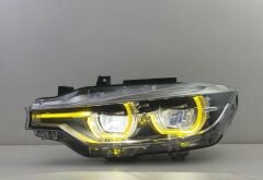 Bmw F30 Bi-Xenon Uyumlu LCI Dizayn Far (Sarı / Beyaz Angel Led)