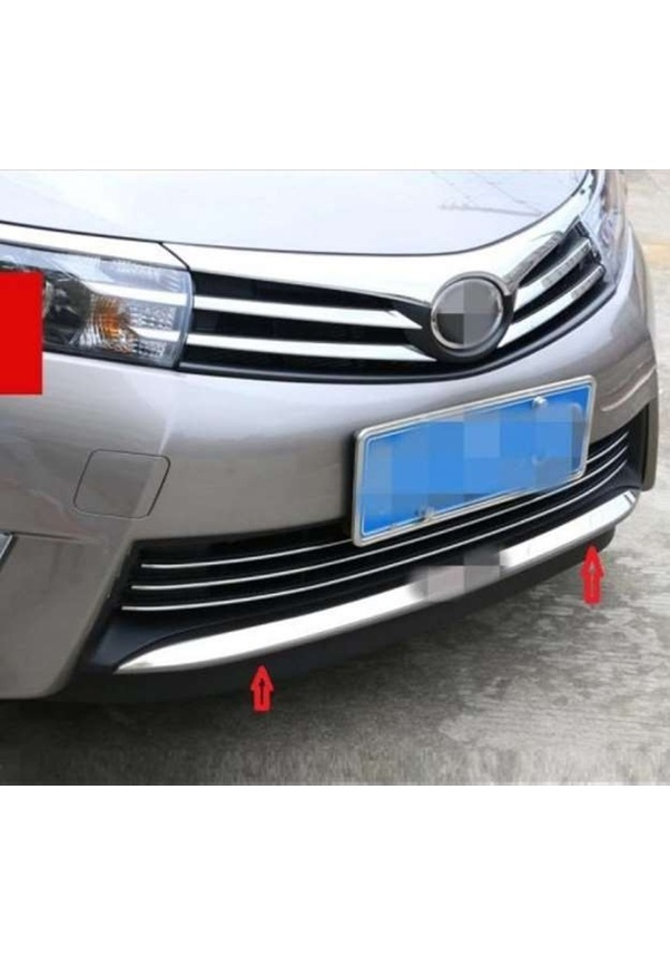 Toyota Corolla 2013-2018 Uyumlu Ön Tampon Alt Koruma Krom