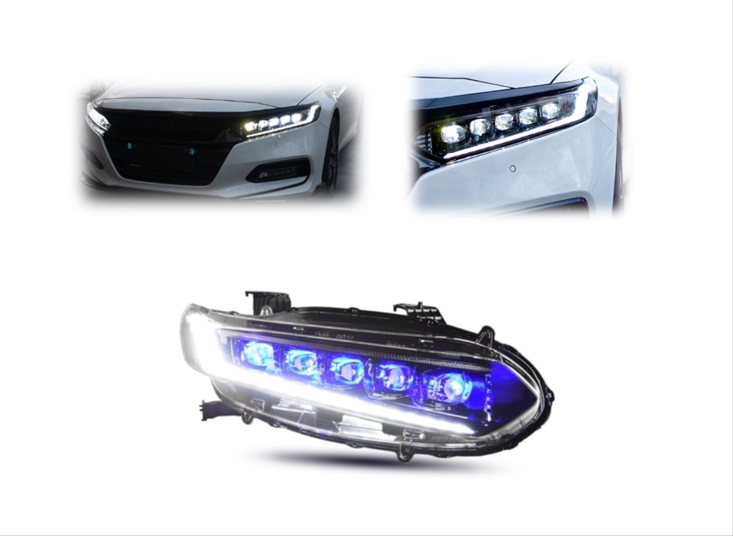 Honda Accord 2020+ İçin Uyumlu 5 Lens Led Far