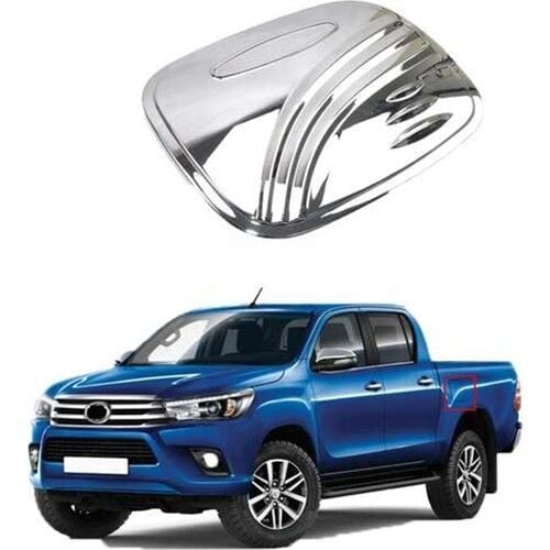 Toyota Hilux 2016+ Uyumlu Yedek Parça Depo Kapağı Kaplama Krom