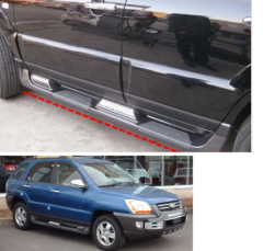 2004-2009 Kia Sportage Yan Basamak OEM Style Siyah