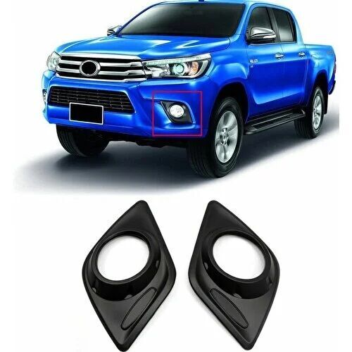 Toyota Hilux Uyumlu Sis Lambası Kapağı Siyah Abs 2016 Sonrası