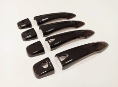 Nissan Qashqai 2014-2020 Uyumlu Yedek Parça Kapı Kolu Kaplama - Piano Black ( Smart Key )