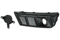 Audi A4 B9 Sedan 2016-2018 RS4 Dizayn S4 Tampon Uyumlu Yedek Parça Silver Mercekli Sis Kapağı