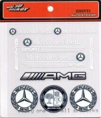 Mercedes Benz Uyumlu Sport Sticker 10 Adet
