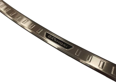 Nissan Qashqai 2014-2020 Uyumlu Yedek Parça  Arka Tampon Üst Kaplama -nikelaj