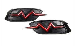 Honda Civic Fc5 Uyumlu  2016-2020 Ritim Dizayn Arka Sis Ledi Kırmızı