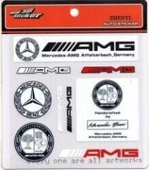 Mercedes Uyumlu Yedek Parça Sticker 9 Adet