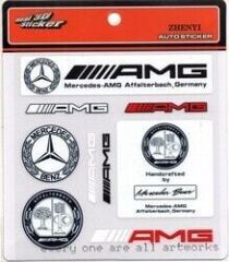 Mercedes Uyumlu Sticker 9 Adet