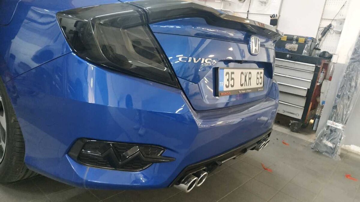 Honda Civic Fc5 Uyumlu 2016-2020 Ritim Dizayn Arka Sis Ledi Smoke