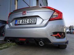 Honda Civic Fc5 Uyumlu 2016-2020 Ritim Dizayn Arka Sis Ledi Smoke