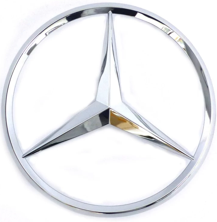 Mercedes W204 Uyumlu Yıldız Bagaj Logosu Krom