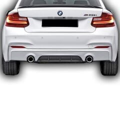Bmw F22 2012+ Uyumlu Yedek Parça M Performance Difüzör Boyalı