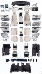 Mercedes W221 UyumluYedek Parça  W223 Dizayn Krem Koltuk, Kapı Döşeme, Kolçak, Ön Göğüs, Hayalet Gösterge Dönüşüm Seti