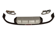 Hyundai Elantra 2016-2019 4 Egzoz Silver Difüzör Reflektörlü