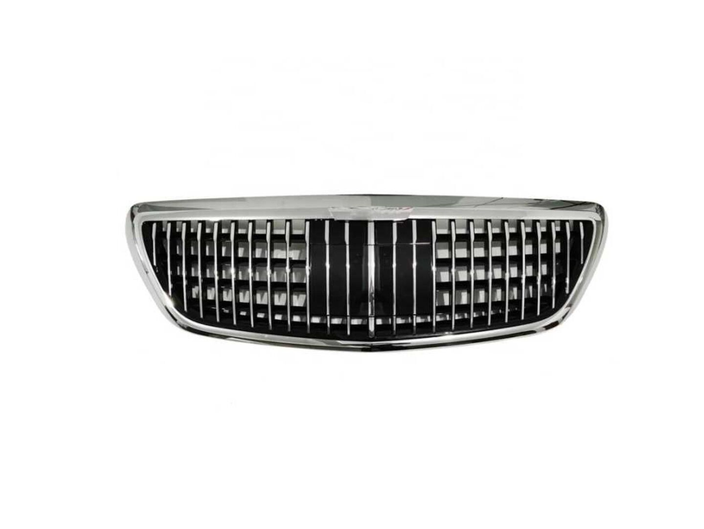 Mercedes W222 S Class 2014+ Uyumlu Maybach Görünüm Panjur Krom (Logosuz)