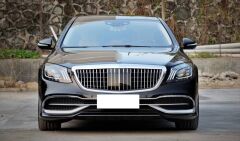 Mercedes W222 S Class 2014+ Uyumlu Maybach Görünüm Panjur Krom (Logosuz)