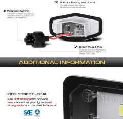 Honda Accord Uyumlu Yedek Parça 2003-2007 Oem Plaka Ledi