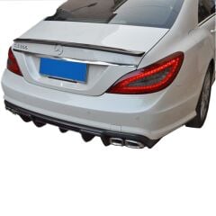 Mercedes W218 Cls Uyumlu Yedek Parça Spoiler Boyasız Fiber
