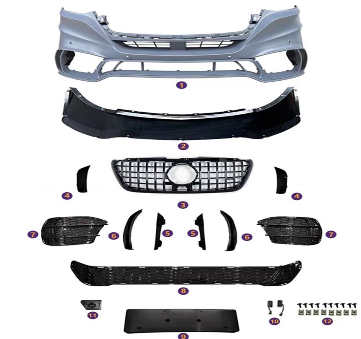 Mercedes W907 Sprinter İçin Uyumlu GT Ön Tampon & Panjur