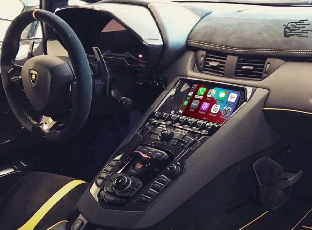 Lamborghini Aventador Orjinal Ekrana Carplay+And.Auto İnterface