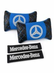 Mercedes Logolu Emniyet Kemeri ve Boyun Yastığı