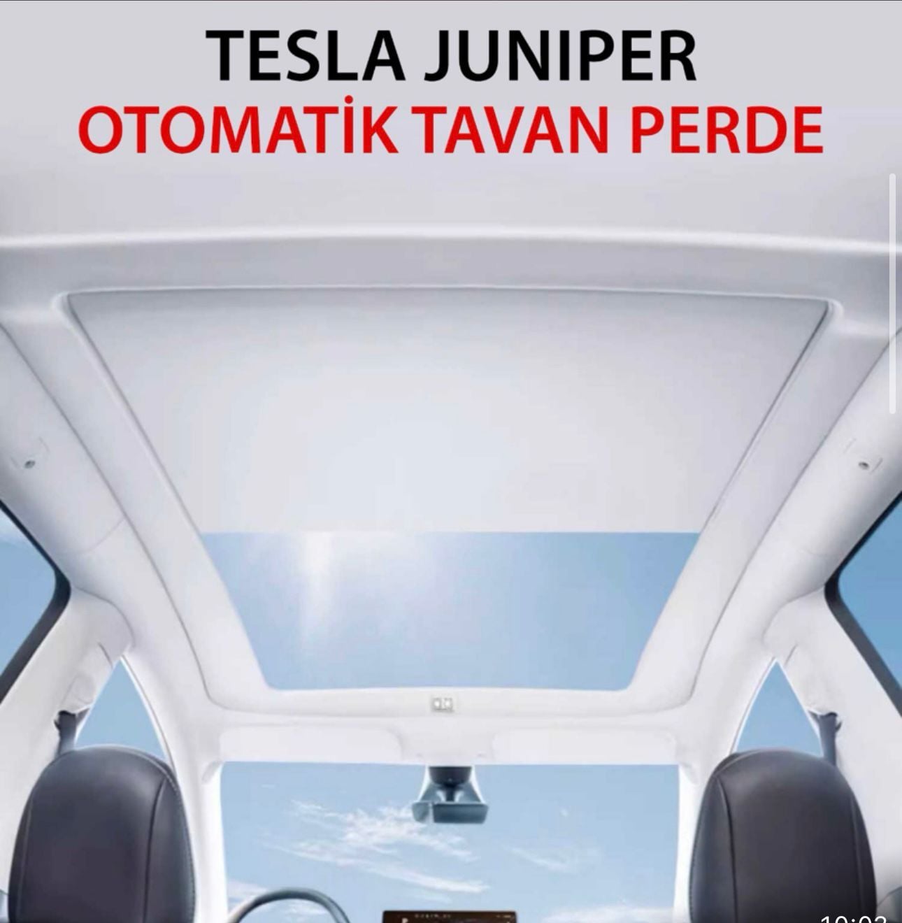 Tesla Juniper Otomatik Tavan Perdesi