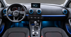 Audi A3 2016-2018 Uyumlu İç Ambiyans Aydınlatma Trimli