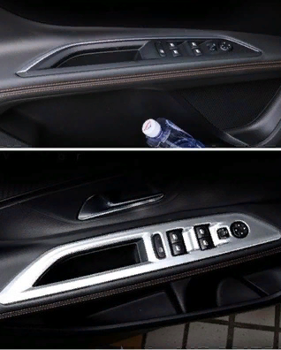 Peugeot 3008 2016+Uyumlu Yedek Parça Kapı Kolçak Kaplaması Silver