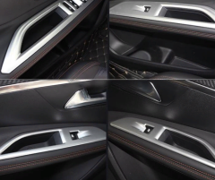 Peugeot 3008 2016+Uyumlu Kapı Kolçak Kaplaması Silver