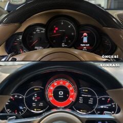 Porsche Cayenne Digital Hayalet Hız Göstergesi