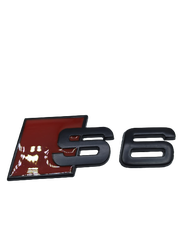 S6 Metal Bagaj Logosu Kırmızı-Siyah