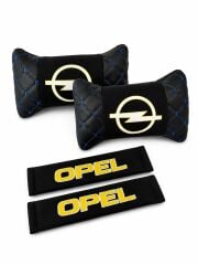 Opel Logolu Emniyet Kemeri ve Boyun Yastığı