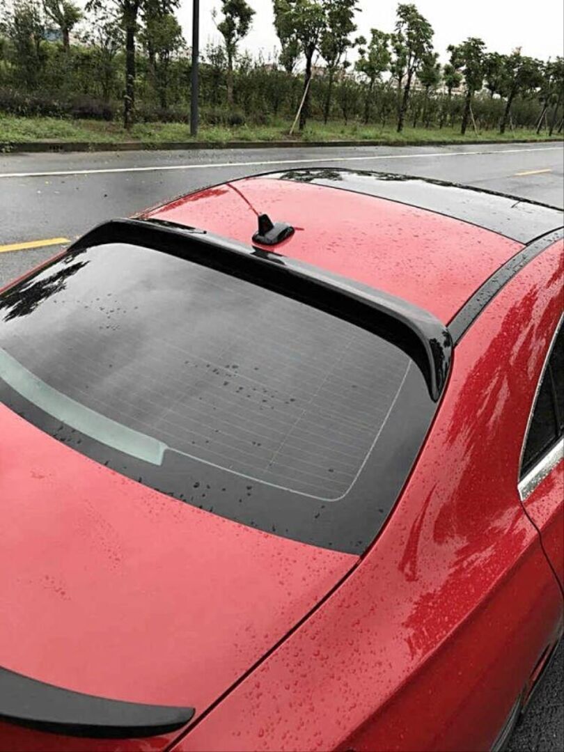 Mercedes W117 Cla Uyumlu Yedek Parça Cla (2013-2019) Cam Üstü Spoiler - Piano Black (Parlak Siyah)