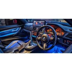 BWM 3 F30 2011-2017 9 Renk İç Ambiyas Işıkları Kapı trimleri ile (Teyp Çercevesi ile 5 Renk Seçeneği ile)