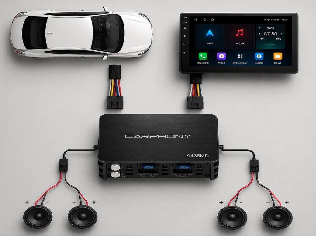 Plug & Play DSP Amfi – Android Multimedya Ses Yükseltici